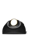 Jacquemus Small Calino Leather Top Handle Bag In Black