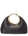 Jacquemus The Calino Small Leather Clutch In Black
