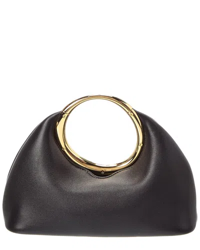 Jacquemus The Calino Small Leather Clutch In Black