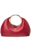 Jacquemus The Calino Small Leather Clutch In Red