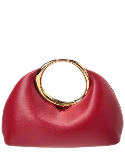 Jacquemus The Calino Small Leather Clutch In Red