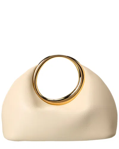 Jacquemus Le Calino Leather Top Handle Bag In Ivory