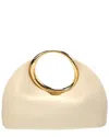 Jacquemus The Calino Small Leather Clutch In Neutral