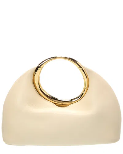 Jacquemus The Calino Small Leather Clutch In White