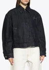 Jacquemus Navy La Croisière 'the Canevas De-nîmes' Denim Jacket In Navy