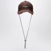 Jacquemus The Cap Artichoke Brown In Cotton In Brown