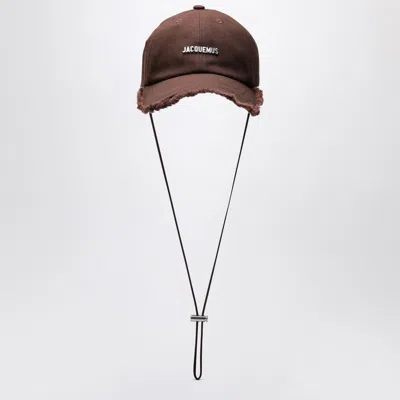 Jacquemus The Cap Artichoke Brown In Cotton Men