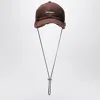 Jacquemus The Cap Artichoke Brown In Cotton Men In Brown
