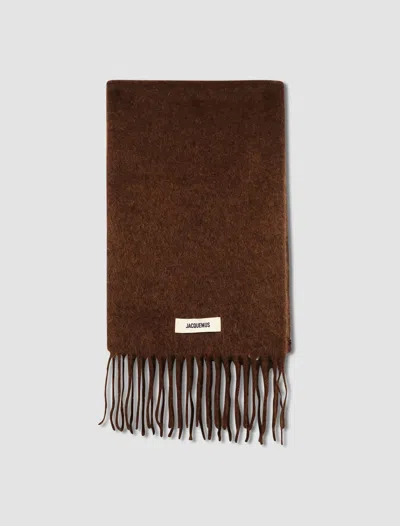 Jacquemus Brown 'l'echarpe Carro' Scarf