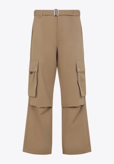 JACQUEMUS THE CARGO BELTED WIDE-LEG PANTS