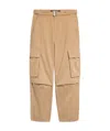 Jacquemus Cargo Pants Adjustable Cuffs In Camel-colored