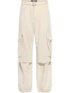 Jacquemus Cargo Gabardine Trousers In Neutrals
