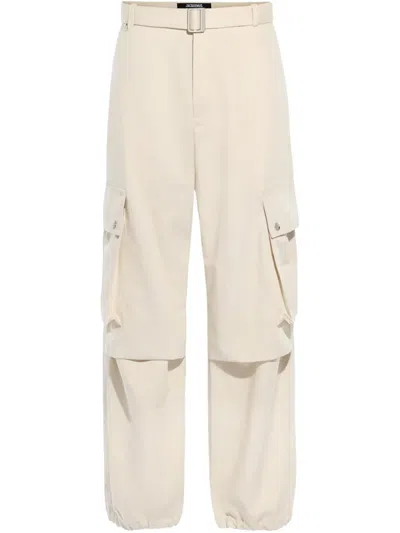 Jacquemus Cargo Gabardine Trousers In Eight In Multicolor
