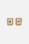 Jacquemus Geometric Square Drop Earrings In Multi