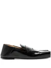 Jacquemus Les Mocassins Carre Leather Loafer In Black
