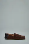 Jacquemus Square Head Loafer Shoes In Brown