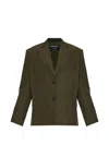 Jacquemus Virgin Wool Jacket In Green