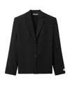 Jacquemus Single-breasted Wool Blazer In Black