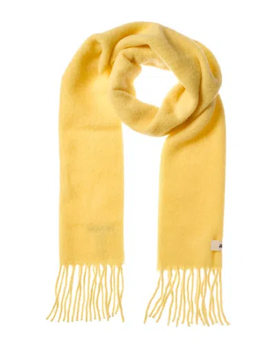 Jacquemus The Carro Mohair & Wool-blend Scarf In Yellow