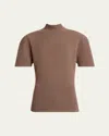 Jacquemus Womens Brown P La Maille Castagna High-neck Wool Top In Brown