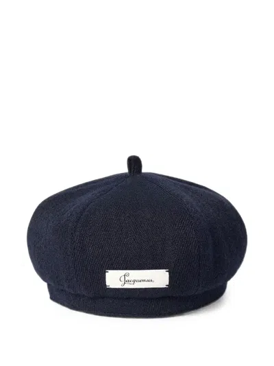 Jacquemus The Cavallo Beret In Dark Navy