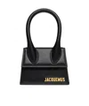 Jacquemus The Medium Chiquito Leather Handbag. In Black