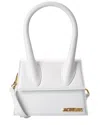 Jacquemus The Chiquito Medium Leather Clutch In White
