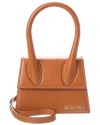 Jacquemus The Chiquito Medium Leather Shoulder Bag In Brown