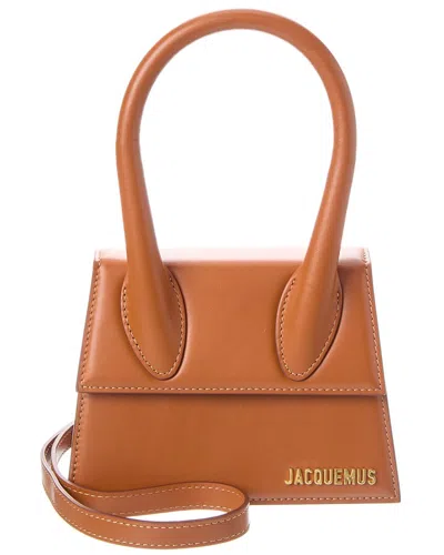 Jacquemus The Chiquito Medium Leather Shoulder Bag In Brown