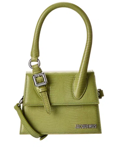 Jacquemus The Chiquito Medium Lizard-embossed Leather Shoulder Bag