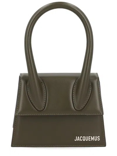 Jacquemus The Chiquito Structured Leather Handbag In Green