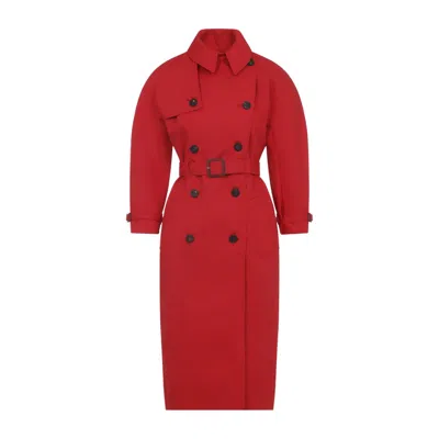 JACQUEMUS THE CITTA RED COTTON TRENCH