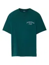 Jacquemus Mens Club Dark Green Embroidered-print Long-sleeve Cotton Shirt In Green