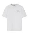 Jacquemus Grey Cotton T-shirt With Embroidered Logo In White
