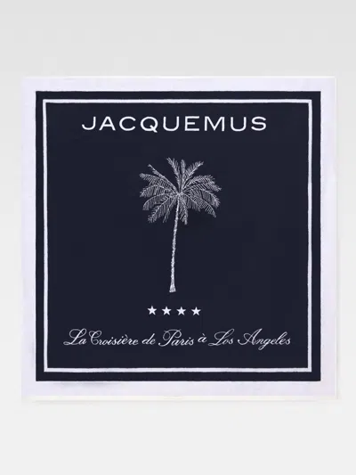 Jacquemus The Croisière Beach Towel In Black