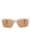 Jacquemus The Croisiere Sunglasses In Neutrals