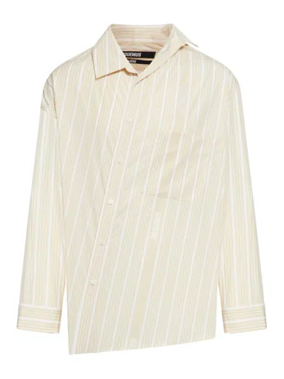Jacquemus Long-sleeved Shirt In White