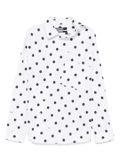Jacquemus The Cuadro Shirt In Black  
