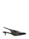Jacquemus Les Low Cubisto 35 Leather Slingback Pumps In Black
