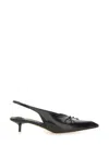 Jacquemus Les Low Cubisto 35 Leather Slingback Pumps In Black