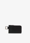 Jacquemus The Cuerda Zipped Leather Cardholder In Black