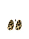 Jacquemus Golden Oval Printed Earrings In Gold