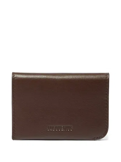 Jacquemus The Curvo Logo Cardholder In Brown