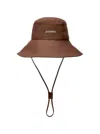 Jacquemus The De-nîmes Denim Bucket Hat Brown