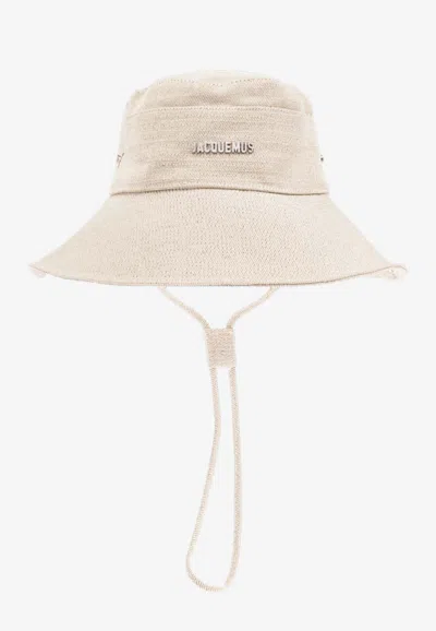 Jacquemus The De-nîmes Denim Bucket Hat In Cream