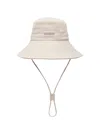Jacquemus The De-nîmes Denim Bucket Hat Off-white