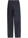 Jacquemus The De-nîmes Jeans With Zip In Blue