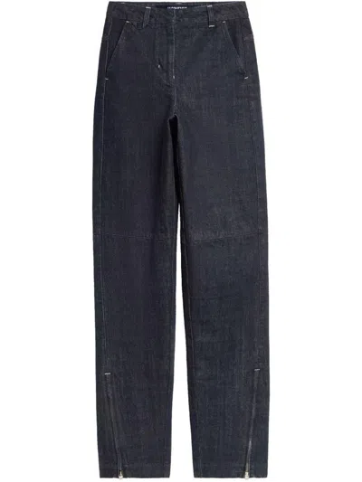 Jacquemus The De-nîmes Jeans With Zip In Blue