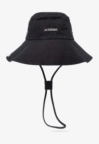 Jacquemus Le Bob De-nimes Denim Bucket Hat In Navy