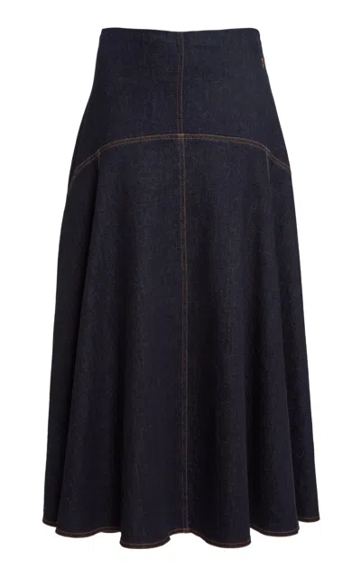 Jacquemus The De-nã®mes Triangle Denim Midi Skirt